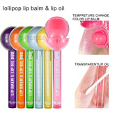 Lollipop dual-purpose color changing lipstick